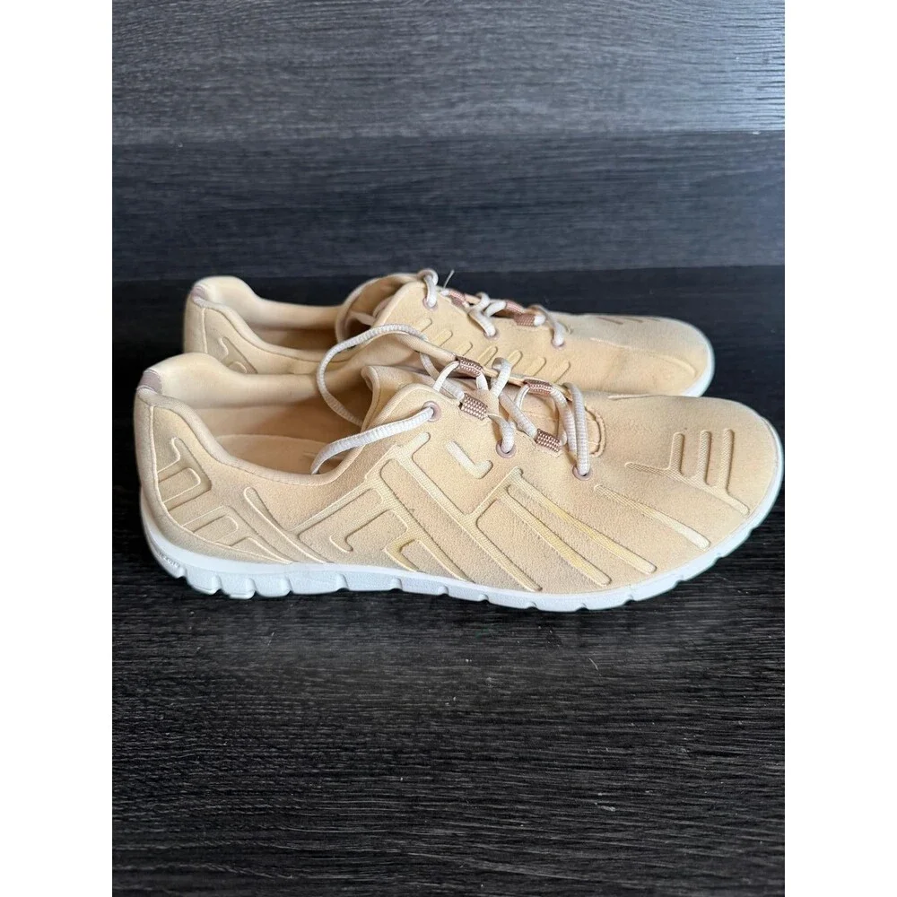 Rockport Womens Sneaker Tan Beige AdiPRENE Lace Up Walking Shoe Size 9